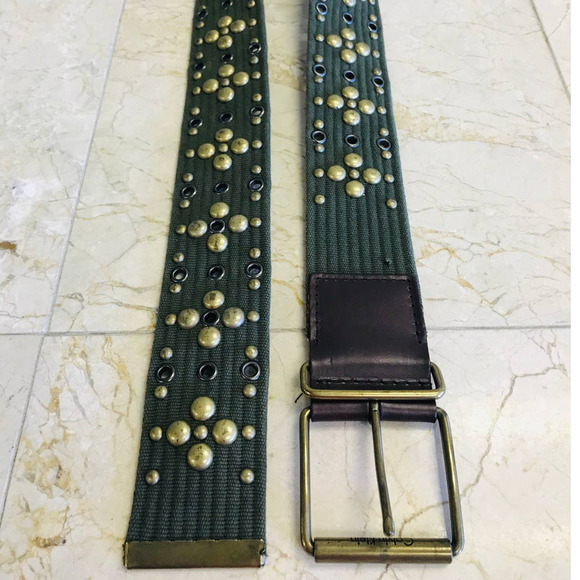 Calvin Klein Women's Studded Woven Cord Wide Belt size M - Picture 5 of 6